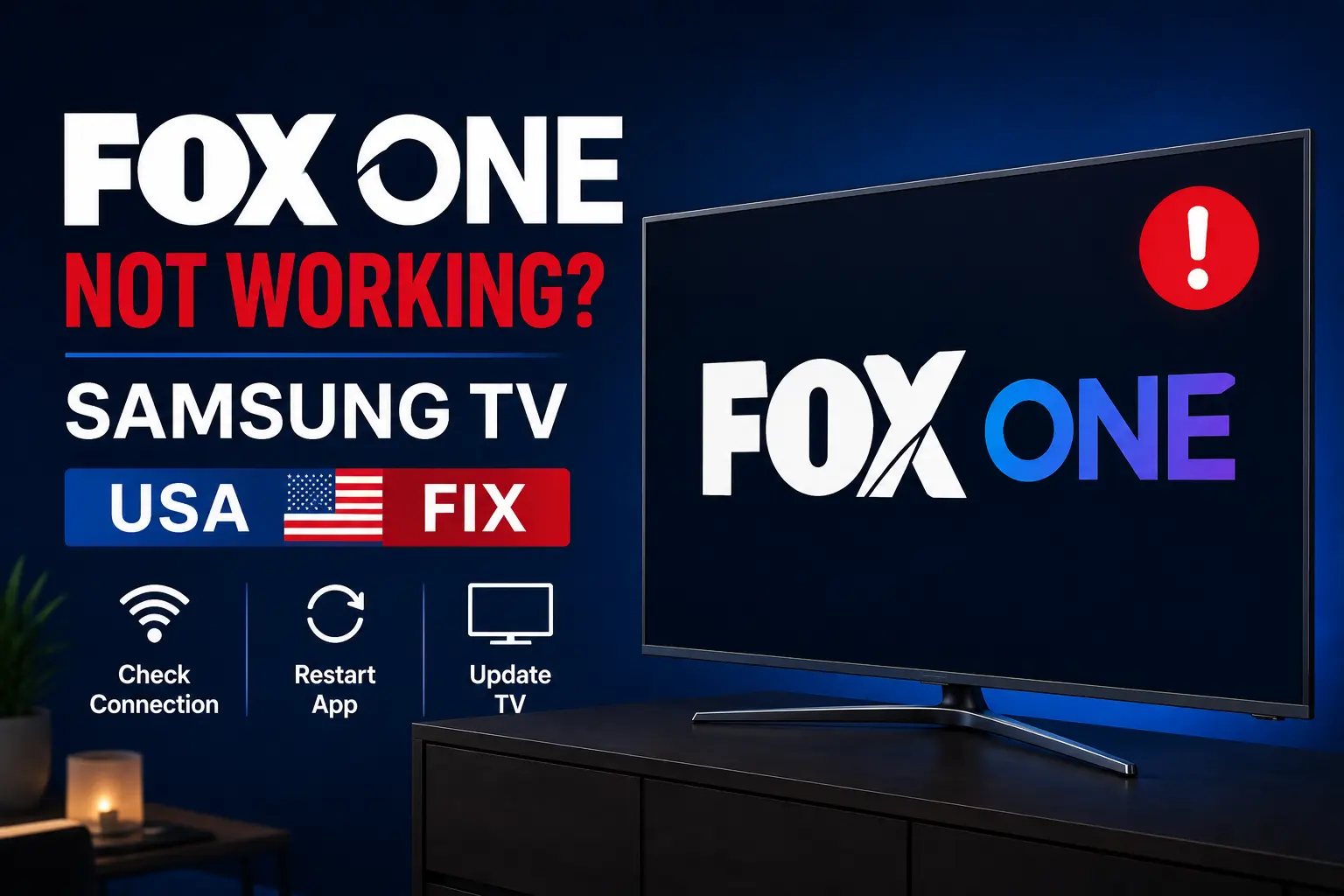 FOX One Not Working on Samsung TV? USA Fix for Live Sports and World Cup Streams