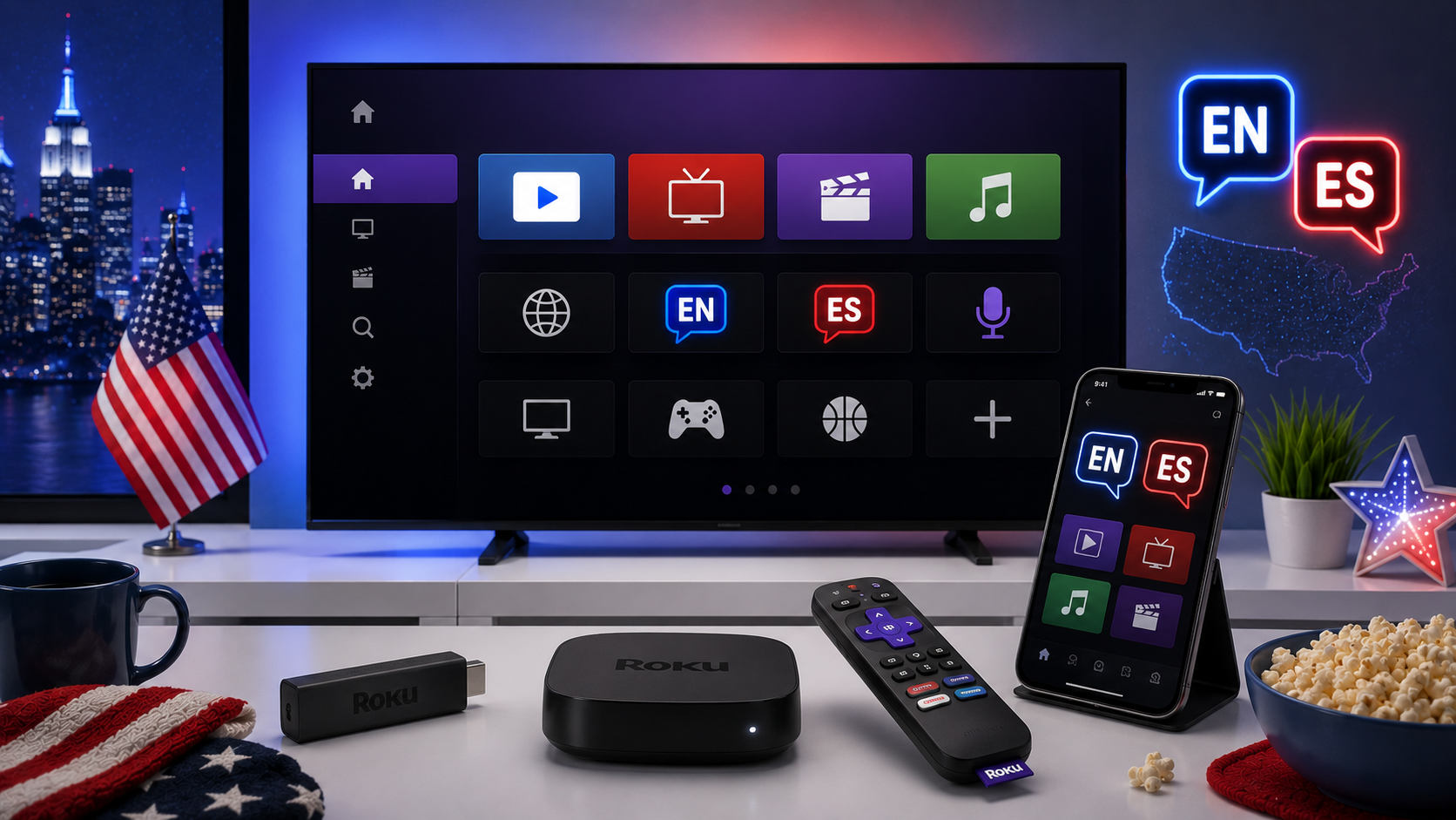 Roku Streaming Setup Guide for USA Viewers: English and Spanish Apps
