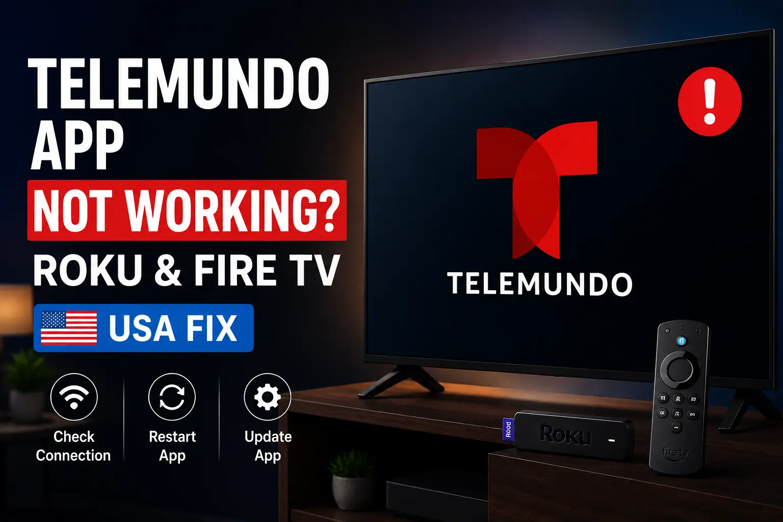 Telemundo App Not Working? USA Spanish Streaming Fix for Roku, Fire TV and Smart TV